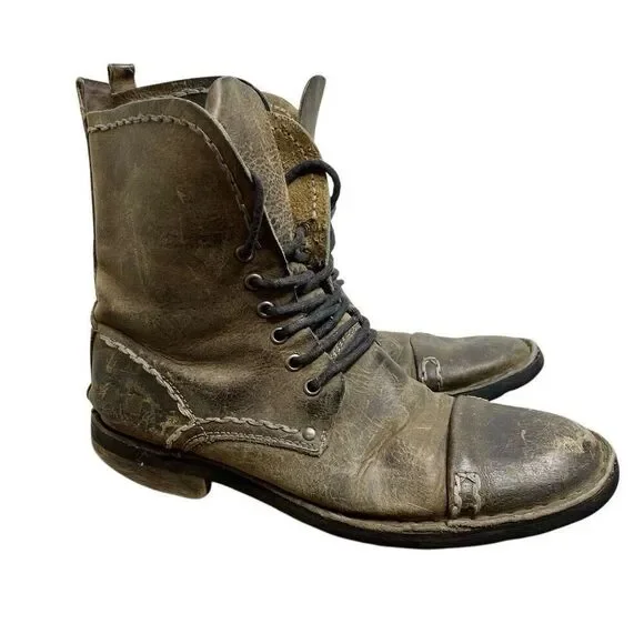 Bed Stu | Shoes | Bed Stu Distressedleather Boots Lace Up  display picture 3